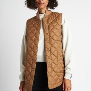 Kit and Ace Quilted Long Vest sL